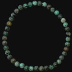 Bratara din turcoaze naturale 4mm A - comunicare si pace interioara