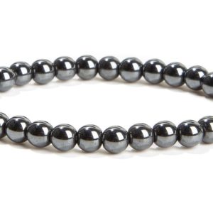 Bratara de Hematit 6mm, pentru impamantare si protectie