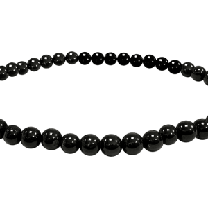 Bratara din turmalina neagra A 4mm - Antistres si detox